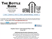 Tablet Screenshot of bottlebarnwines.com